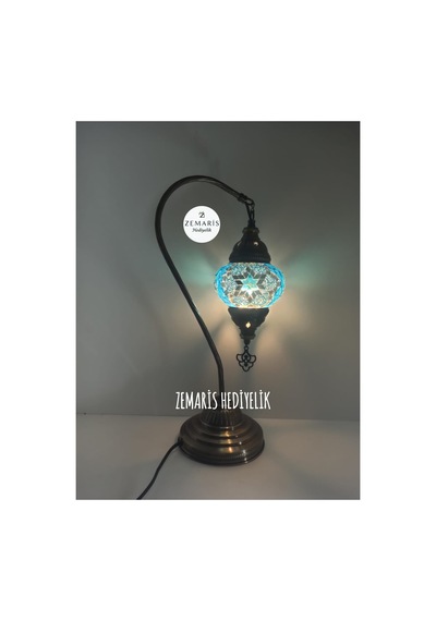 El Yapımı Otantik Mozaik Avize Aplik Lambader Cam 12 Cm Mavi - 806844425 Mavi