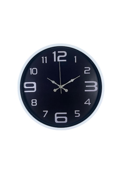 Beyaz Şık 36 Cm Duvar Saati Çok Renkli