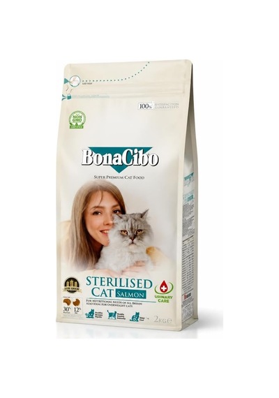 Adult Cat Sterilised Somonlu Kısırlaştırılmış Yetişkin Kedi Maması 2 Kg