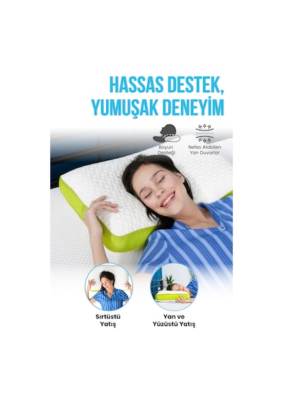 Viscofoam Ergofoam Galaxy Motion Ortopedik Yastık Yumuşak Visco Yastık Soft 1.0