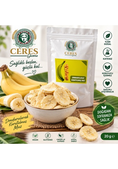 Dondurularak Kurutulmuş Muz 20 G