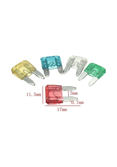 Mini Bıçak Sigorta 10 15 20 25 30 Amper 20 Adet