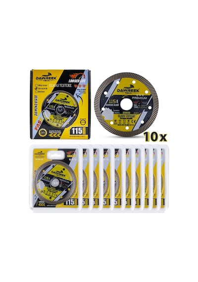 Dawreek Dt003cd 115mm Premium İnce Turbo Pro Elmas Testere Porselen-seramik