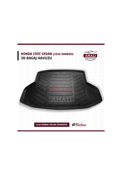 Rizline Honda Civic Sedan 2016 Sonrası 3D Bagaj Havuzu+Araç Koku