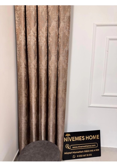 Nivemeshome Pera V-5302 1/3 Sık Pileli Fon Perde Apm Çok Renkli