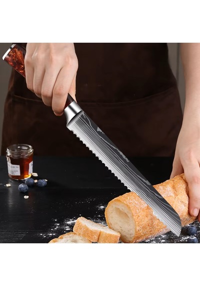 Alpargos Japon Tarzı Ekmek Bıçağı Inox