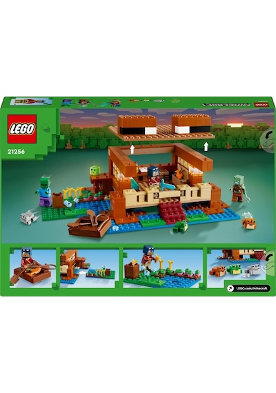 LEGO® Minecraft Kurbağa Evi 21256 8+ Yaratıcı Oyuncak Yapım Seti - 400 Parça