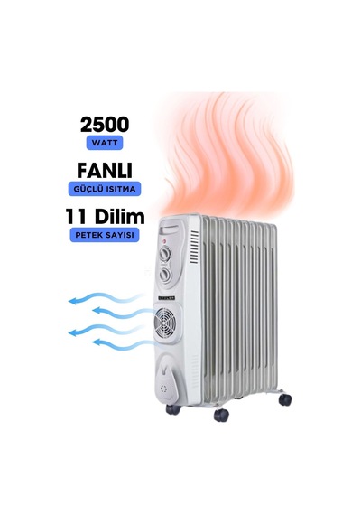 Süsler Sr-5811 Süsler 11 Dilim Yağlı Radyatör