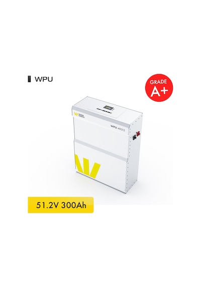 Werer Energy 48V 300Ah 15.5kW LiFePO4 WPU Series Bluetooth’lu Lityum Demir Fosfat Akü