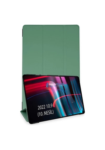 Apple iPad Uyumlu 2022 10.9 10.nesil Kılıf Tablet Smart Kılıf - Koyu Yeşil
