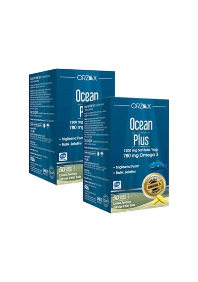 Ocean Plus 1200 Mg Omega3 Balık Yağı 50 Kapsül 2 Adet