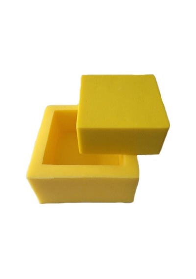 Kare Silikon Epoksi Kalıbı 4.5x4.5x2 Cm 6