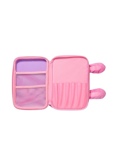 Smiggle All Stars Sert Kapaklı Çift Bölmeli Kalem Kutusu Pembe 456167 Çok  Renkli