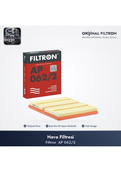 Filtron Ap062/2 Hava Filtresi - Golf 7 / Polo 5-6 / Octavia 3 1.0-1.2 Tsı