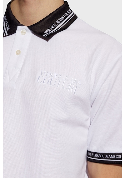 Versace Jeans Couture Erkek Polo Yaka T Shirt 76gagt09 Cj01t 003 Beyaz
