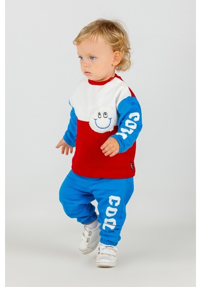 Harika Kids Erkek Bebek&çocuk İki İplik Kumaş Orta Kalınlıkta Örme Basic Alt Üst Eşofman Takımı 001