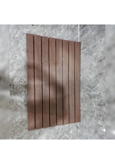 Iroko Ağaç Duş Izgarası Ahşap Duş Izgarası Kare Dikdörtgen Tik Kahverengi