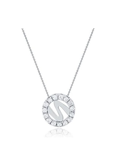Diamond Line-Gülaylar - Beyaz Altın 14 Ayar Koleksiyon Kolye N11.24933