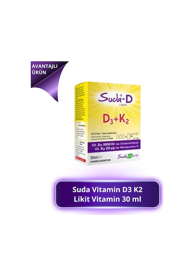 Vitamin D3 K2 Likit Vitamin 30 Ml