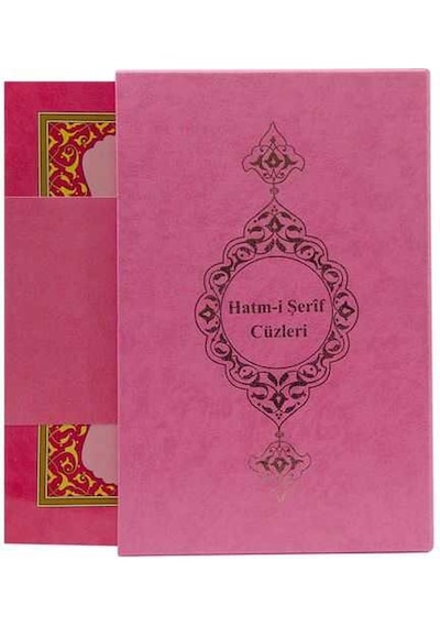 Rahle Boy 30 Cüz Kur'An-I Kerim (Pembe. Karton Kapak. Kutulu)