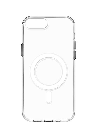 Goocamp Apple iPhone Uyumlu 7 Plus Kılıf Şeffaf Sert Pc Embos Kapak - Renksiz Renksiz