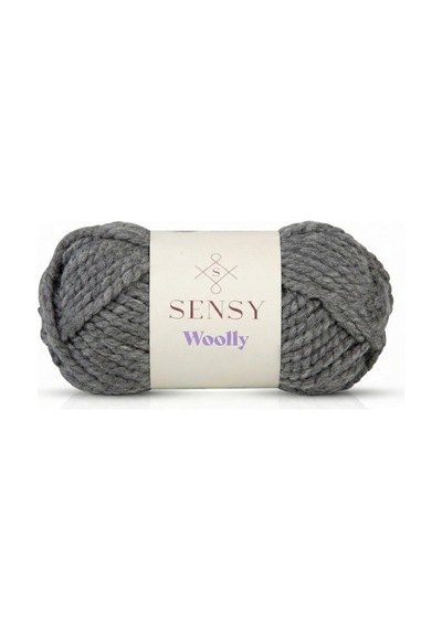 Sensy Premium Wool Ease El Örgü Ipi Atkı Bere Şapka Ip Panço Ipi Hırka Ipliği Gri
