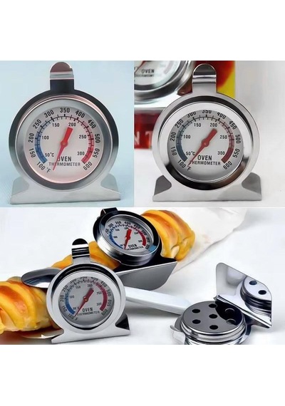 Oven Metal Fırın Termometresi Analog 50-300 C / 100-600 F Paslanmaz