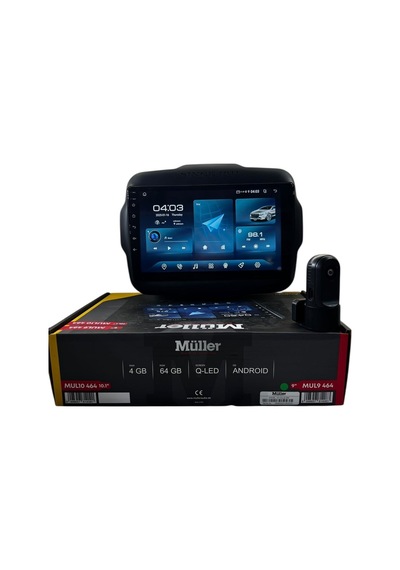 Jeep Renegade 2014-2023 Müller 4-64 Profesyonel Oem Multimedya 9"