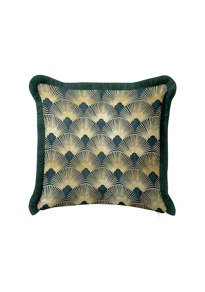 Art Deco Yelpaze Desen Saçaklı Yastık Kılıfı-geometrik Vintage Modern Siyah Püsküllü Kırlent Kılıfı Serin Rota Opal Art Deco Yelpaze Desen Saçaklı Yastık Kılıfı-geometrik Vintage Modern Siyah Püsküllü Kırlent Kılıfı Serin Rota Opal