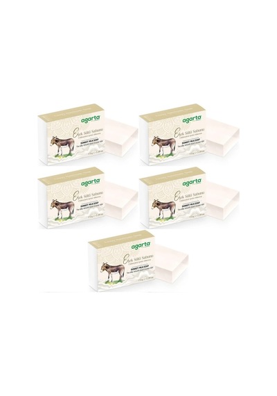 Agarta El Yapımı Doğal Sabun, Eşek Sütü, 150 Gr, 5'li Set