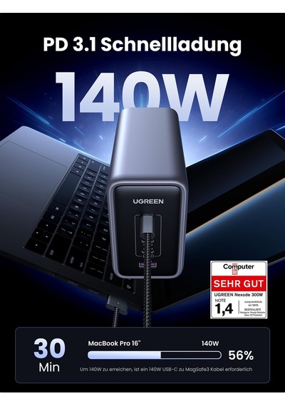 Ugreen Usb C Şarj Cihazı, Nexode 300w Şarj Cihazı Pd 3.1 Gan Güç Kaynağı 5 Bağlantı Noktası Pps, Macbook Serisiyle Uyumlu, Surface Book, İphone 17 Pro Max, 16 Ugreen Usb C Şarj Cihazı, Nexode 300w Şarj Cihazı Pd 3.1 Gan Güç Kaynağı 5 Bağlantı Noktası Pps, Macbook Serisiyle Uyumlu, Surface Book, İphone 17 Pro Max, 16