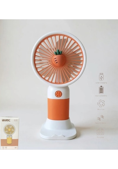 Avec Usb Şarjlı El Fanı I Mini Taşınabilir Fan I Yaz Serinleticisi I Vantilatör I Telefon Standlıı