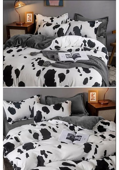 İqon Lastikli Çarşaflı Nevresim Takımı Tek Kişilik Dalmaçyalı Gri Dalmatiangrey