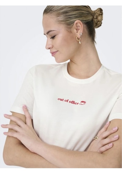 Only 15368653 0 Yaka Kadin Body - Ekru Kirmizi Ekru Kırmızı