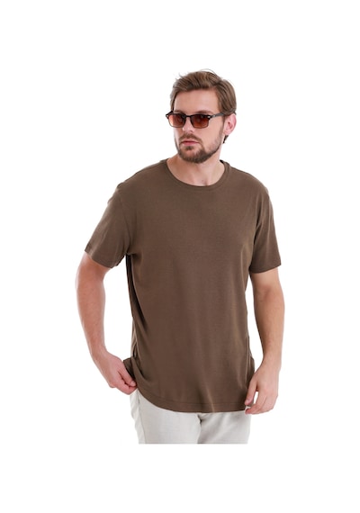 Hatemoğlu Kahverengi Regular Fit Düz Bisiklet Yaka Keten Tişört 35102024c012 008 Kahverengi Hatemoğlu Kahverengi Regular Fit Düz Bisiklet Yaka Keten Tişört 35102024c012 008 Kahverengi