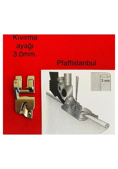 Pfaff Kıvırma Ayak Seti 3'lü