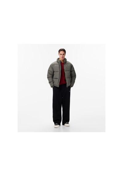 Karl Kani Small Signature Embossed Puffer Erkek Gri Mont Km253-023-1 2800153
