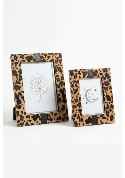 2li Çerçeve Casalona Kahve Leopar Tüy