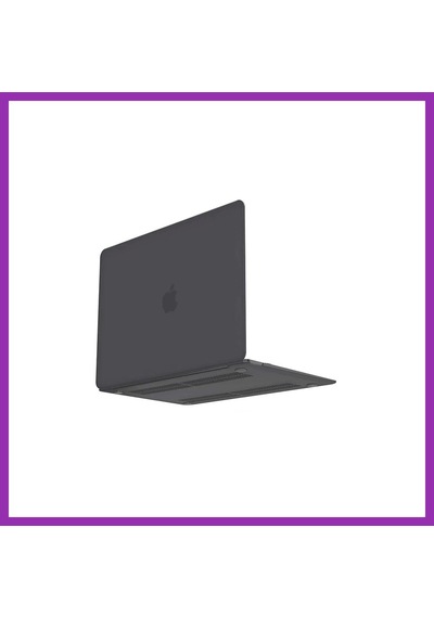 Bezos Macbook Pro 13 2021 Macbook Buzlu Kapak - Füme Bty