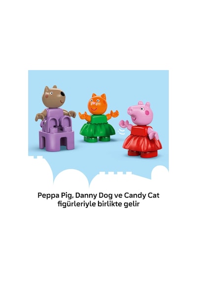 LEGO® DUPLO® Peppa Pig Lunapark 10453 - 2 Yaş ve Üzeri Çocuklar için Yaratıcı Oyuncak Yapım Seti (53 Parça)