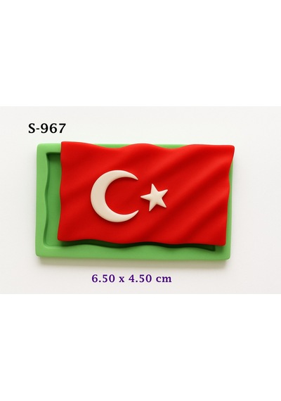 Dalgalı Bayrak Silikon Kalıp S967