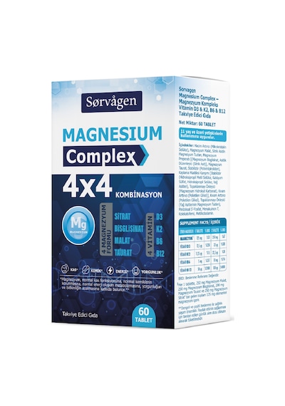 4x4 Magnezyum Complex - 60 Tablet