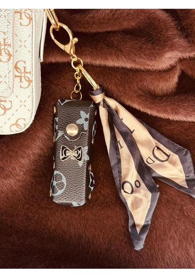 Elora Atelier Mini Çanta Rujluk Charm Siyah