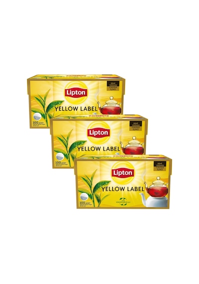 Lipton Yellow Label Demlik Poşet Çay 100'lü 3 x 320 G