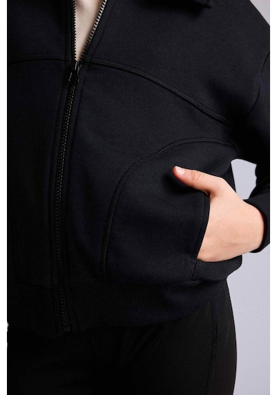 Defacto Fermualı Sweatshirt Kız Çocuk G6822a826spbk81 Siyah-bk81
