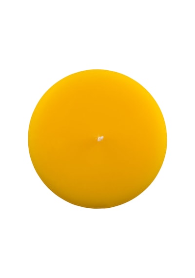 7x7 Sarı Silindir Mum Sarı