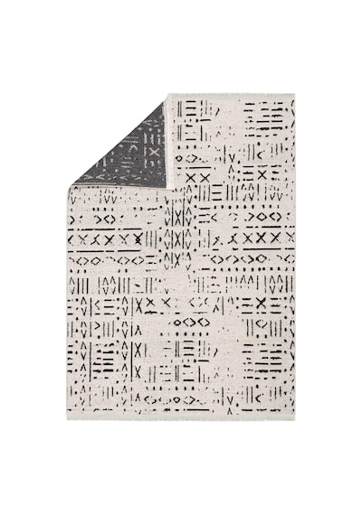 Aden Kaymaz Taban Halı, Aden Sierra 2, Makinada Yıkanabilir Şönil Dokuma Halı Beyaz - 80 X 150 Cm Çok Renkli