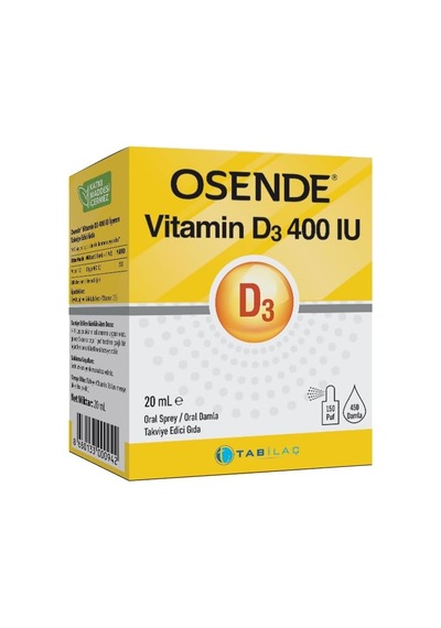 Vitamin D3 400 Iu Damla/sprey 20 Ml
