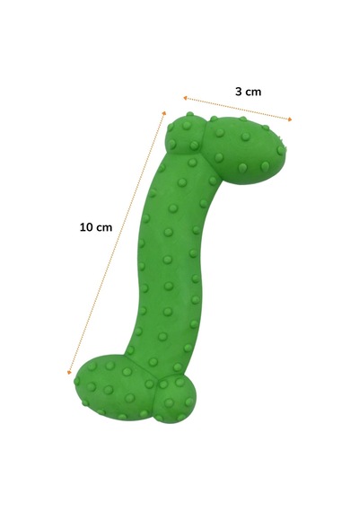 Buffer Tiny Kemik Oyuncağı Tırtıklı Yüzey Küçük Kemik Plastik Köpek Oyuncağı