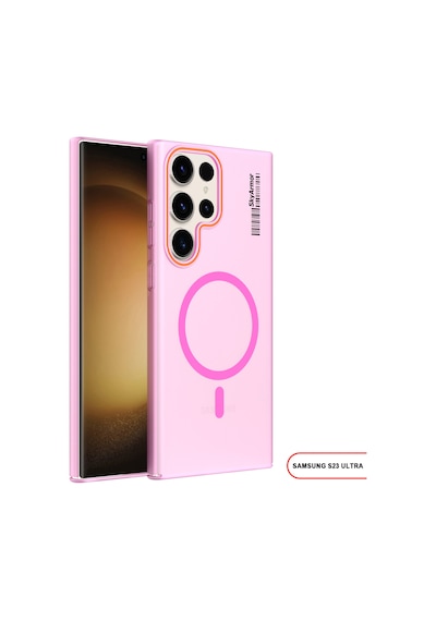 Samsung Galaxy S23 Ultra Uyumlu Mat Sert Klein Kılıf Pembe